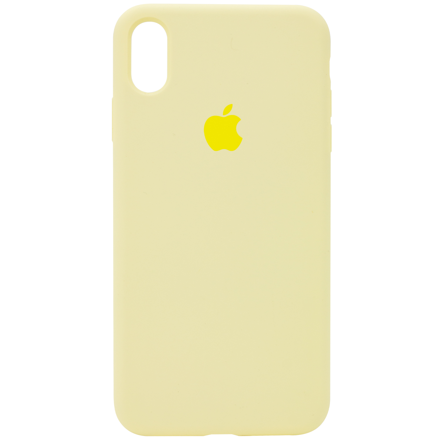 Silicone Case Full Protective (AA) для iPhone XR (Yellow)-0